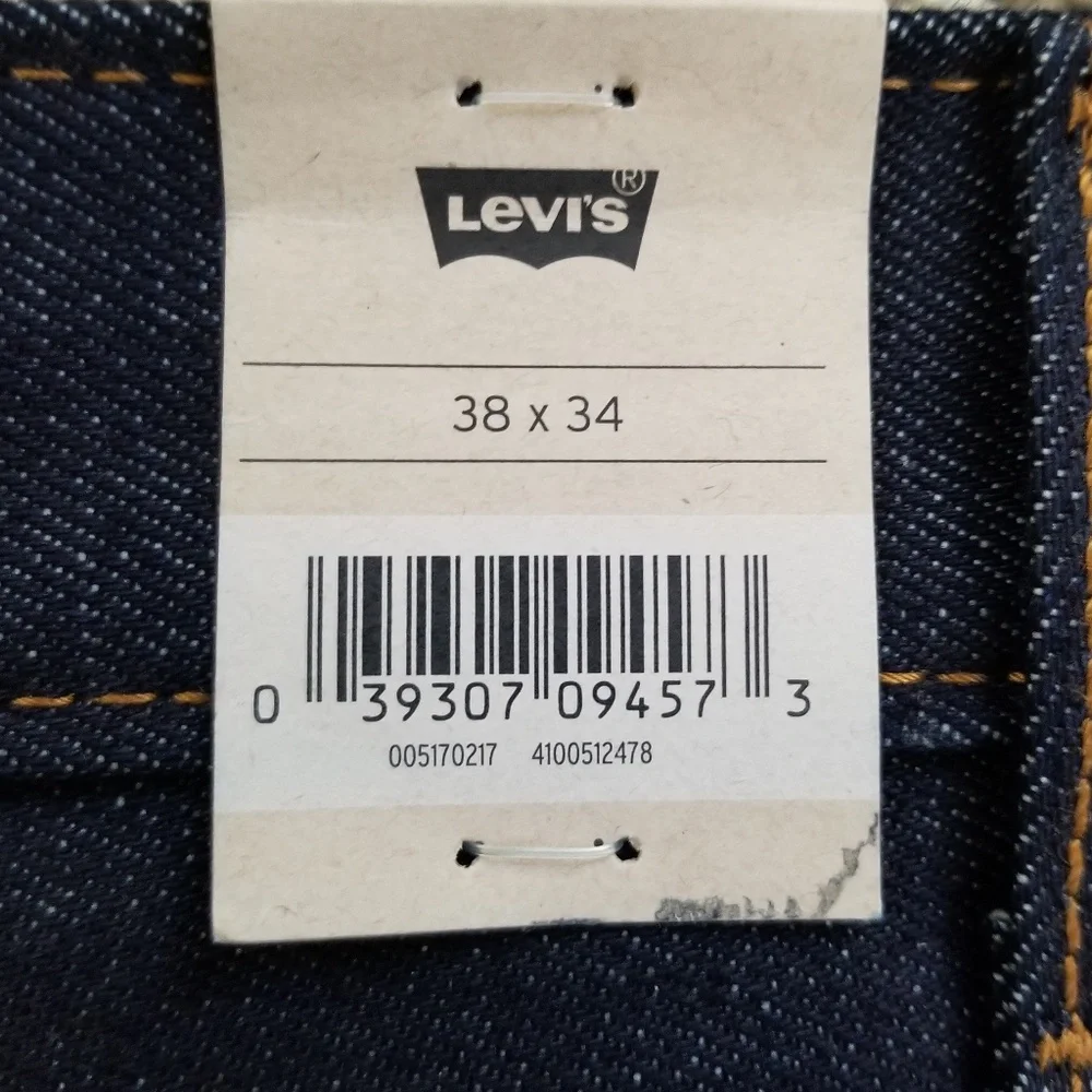 Levi's 517 Men's Blue Dark Wash Cotton‎ Bootcut Jeans Size 38 NEW